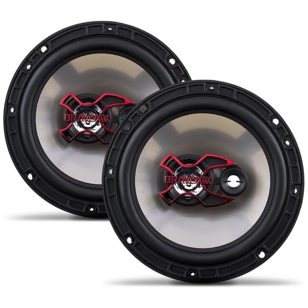 Alto Falante 6 polegadas Triaxiais Bravox 6 B3X60X - 100W Rms em Oferta na Shopee