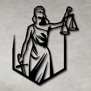 Quadro Decorativo Vazado Decoração Profissões Advogado Advocacia Deusa Têmis MDF Preto em Oferta na Shopee