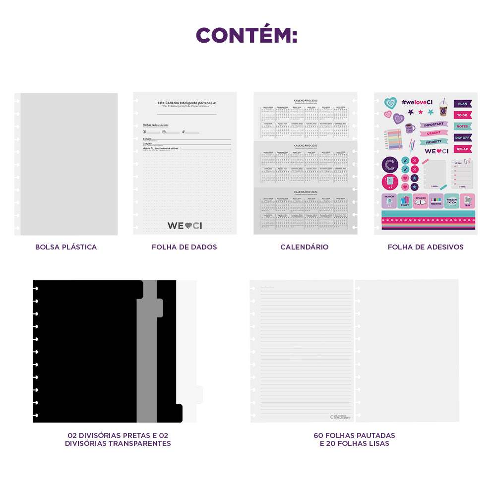 Caderno inteligente Ônyx, A5, 80 folhas offset 90g · foto 2