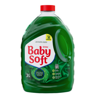 Lava Roupas Líquido Baby Soft Total Max 3L Verde em Oferta na Shopee
