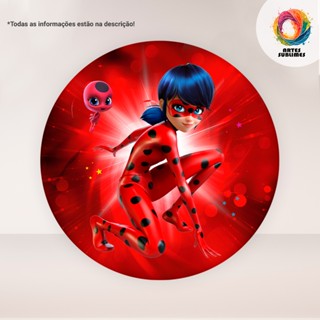 Painel Redondo Joaninha Diversos C/Elástico-R1 em Oferta na Shopee