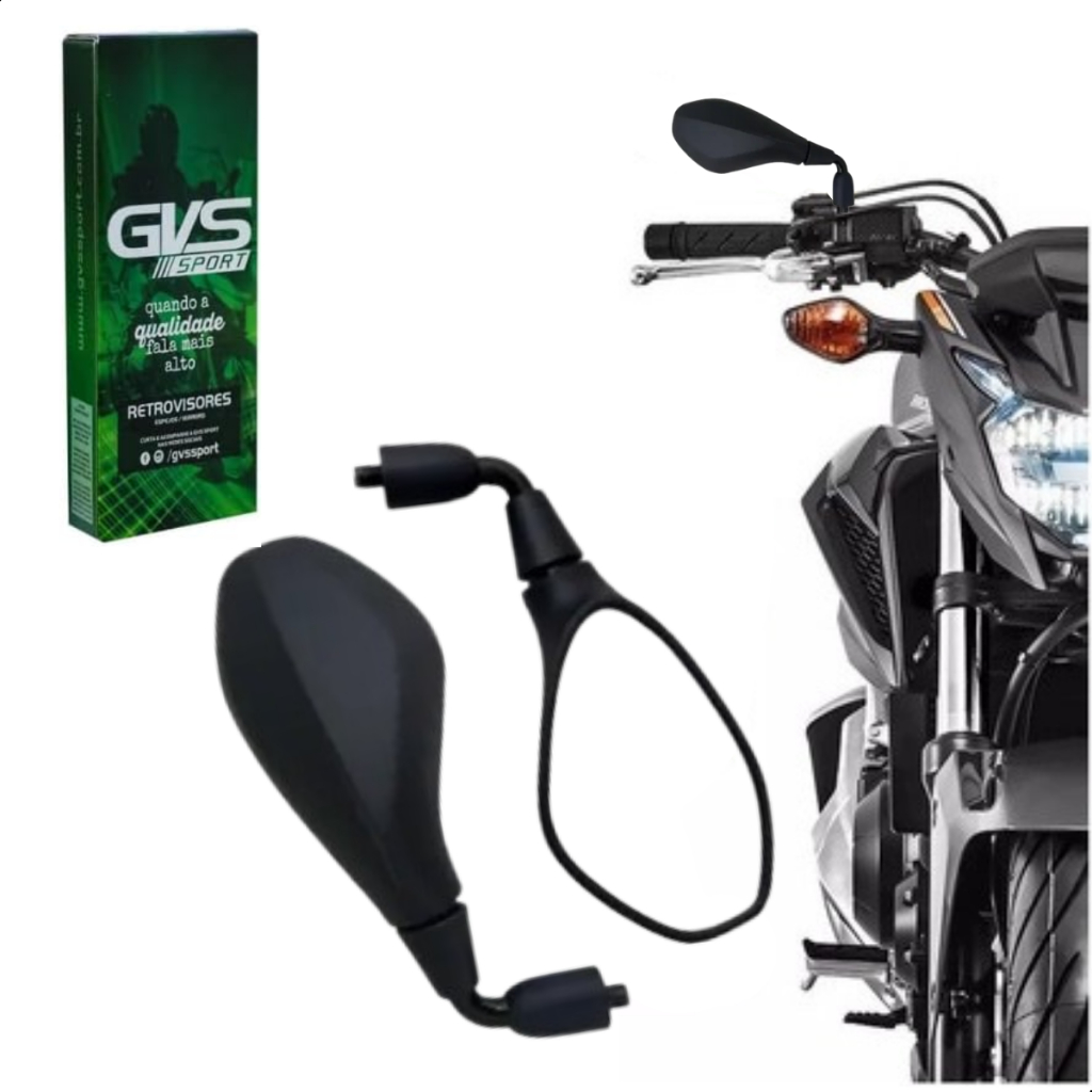 Retrovisor Original Gvs Bmw F800 Haste Baixa Rosca Para Honda em Oferta na Shopee