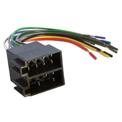 Chicote Conector 16 Vias Macho Plug ISO Som Automotivo Multimidia Radio Aparelho PERMAK