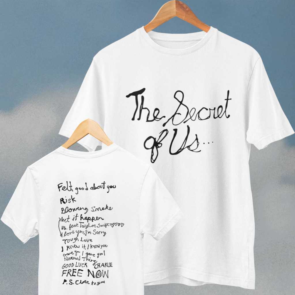 Camiseta Gracie Abrams | The Secret of Us Tracklist [Tradicional e Plus Size]