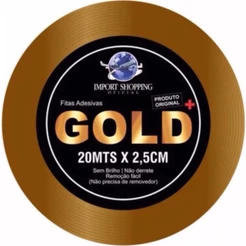 Fita Adesiva - Gold 20 Mts X 2,54cm Prótese Capilar, Perucas