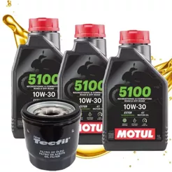 Troca de Óleo Cb 500 / Cbr 500 / Cb 600f Hornet / Cb 650f Motul 5100 10w30 + Filtro