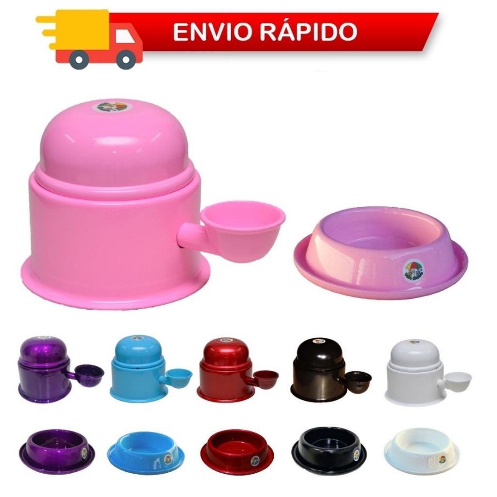 Kit Bebedouro Vida Mansa 700 ML + Comedouro Vida Mansa