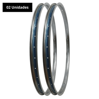 Aro 26 1 1/2 ou Par Aro 26 1 1/2 Barra Circular De Ferro 36 Furos Bivalente
