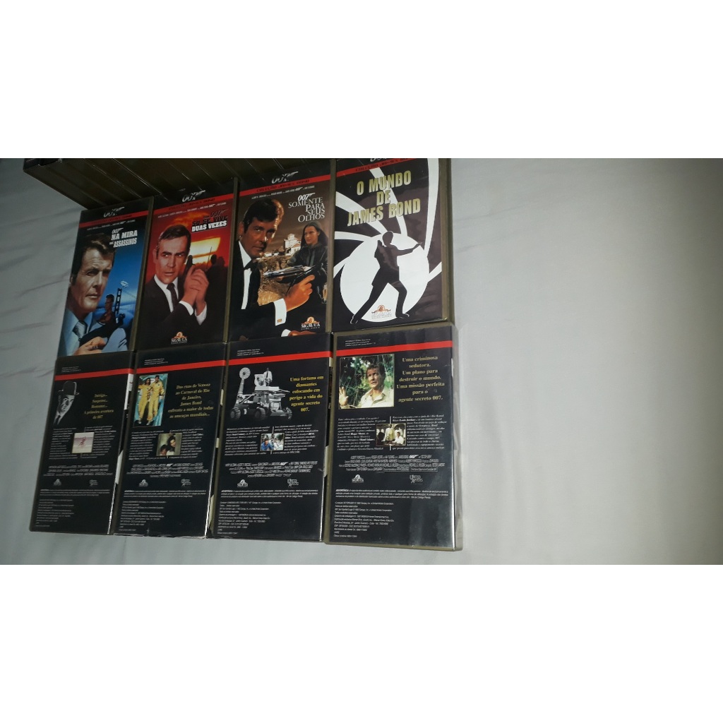 Coleção 16 Filmes VHS Caras James Bond 007 + Fita Especial