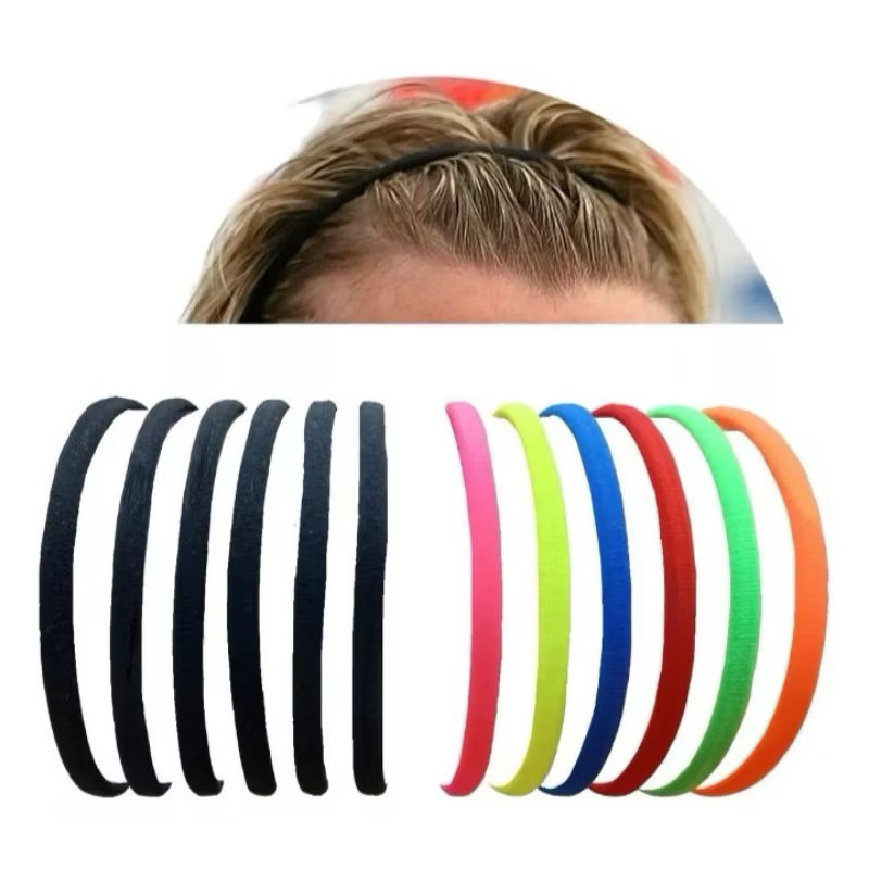 Kit elástico faixa de cabelo para exercício tiara corrida futebol