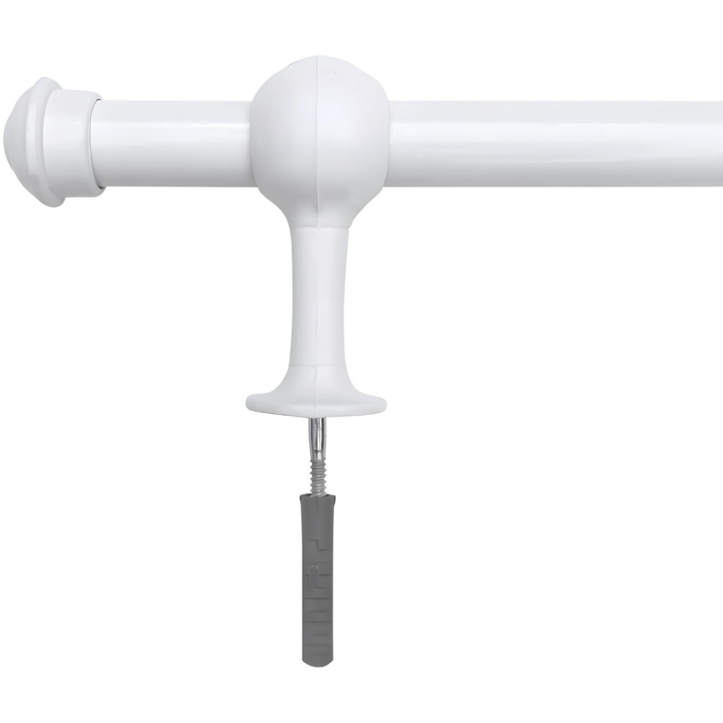 Varão de cortina simples 1,50 metros 19mm Várias cores em Oferta na Shopee