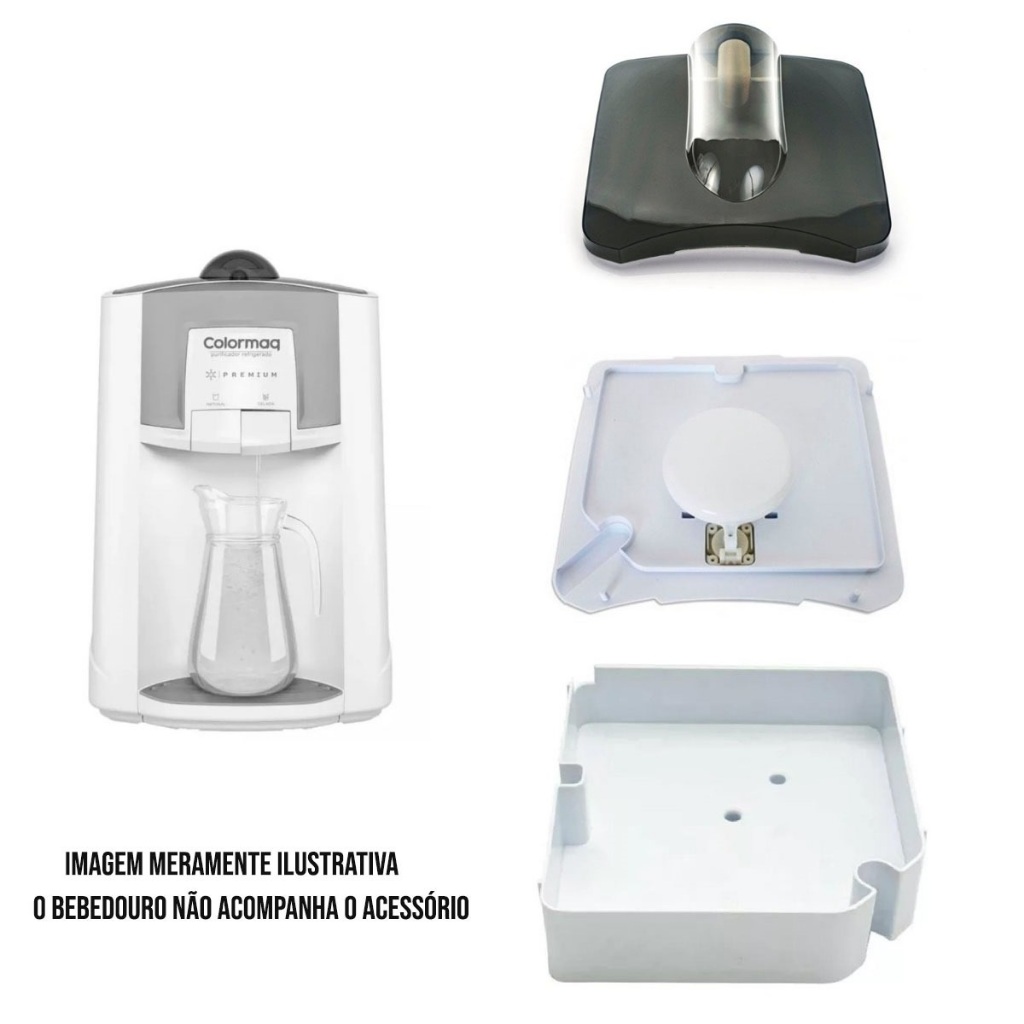 Kit Reparo do Bebedor Colormaq Tampa Boia Suporte do  Filtro e Reservatório
