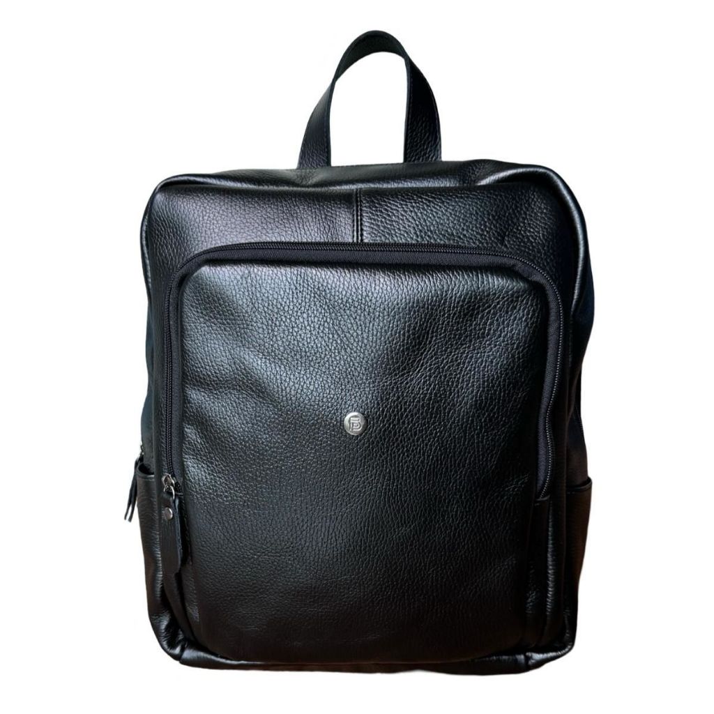 Mochila de Couro Legítimo Passeio Notebook Resistente Garantia Escolar Faculdade