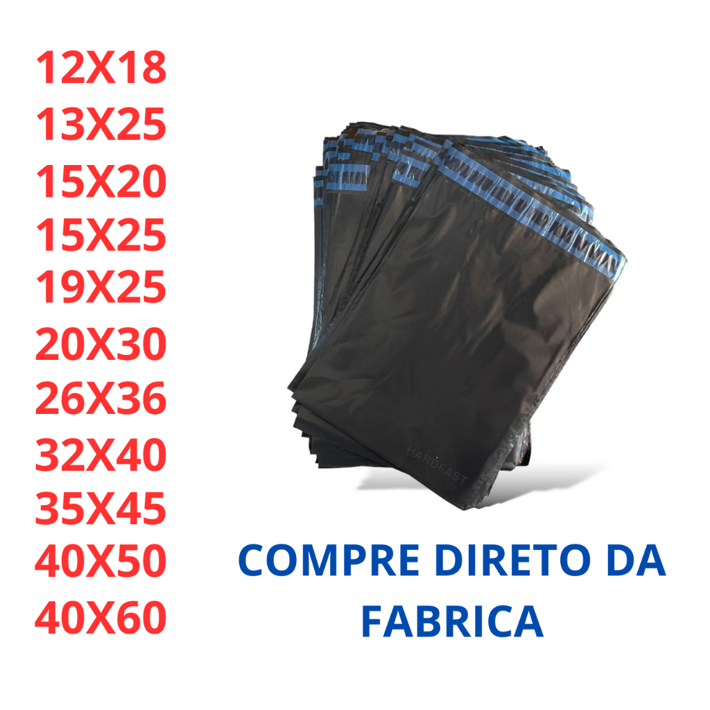 Envelope de Segurança Embalagem Saco Envio Kit 250 Correio E-Commerce em Oferta na Shopee