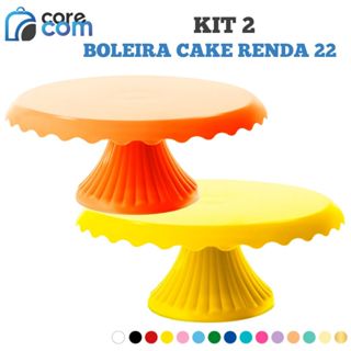 Kit 2 Boleiras Cake Renda (22x9 cm) - Várias Cores em Oferta na Shopee