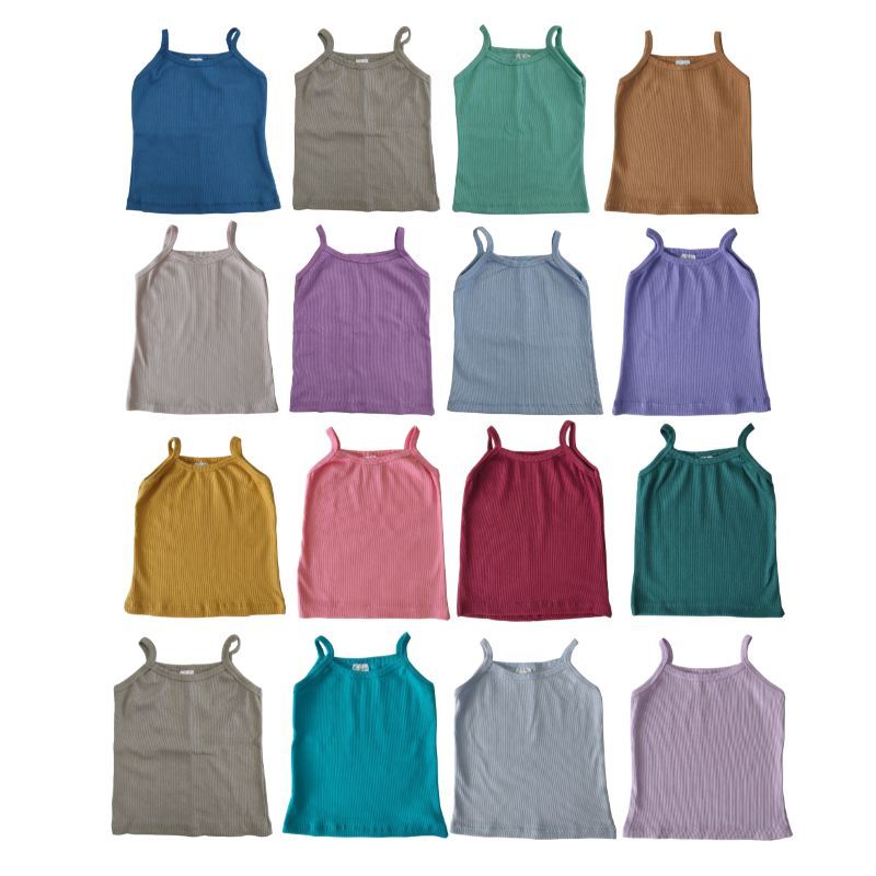 Kit 3 Blusas de Alcinha Infantil Menina de 1 ao 10 Anos
