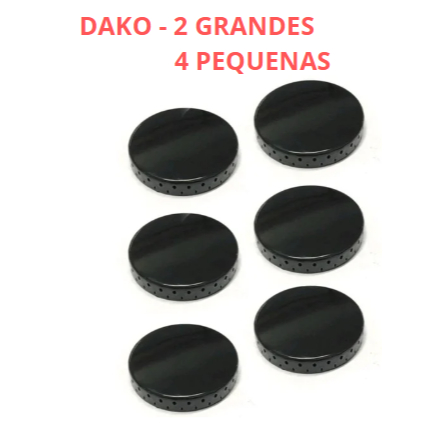 Kit Espalhadores Tampas Fogão Dako Mizure - 6 Bocas