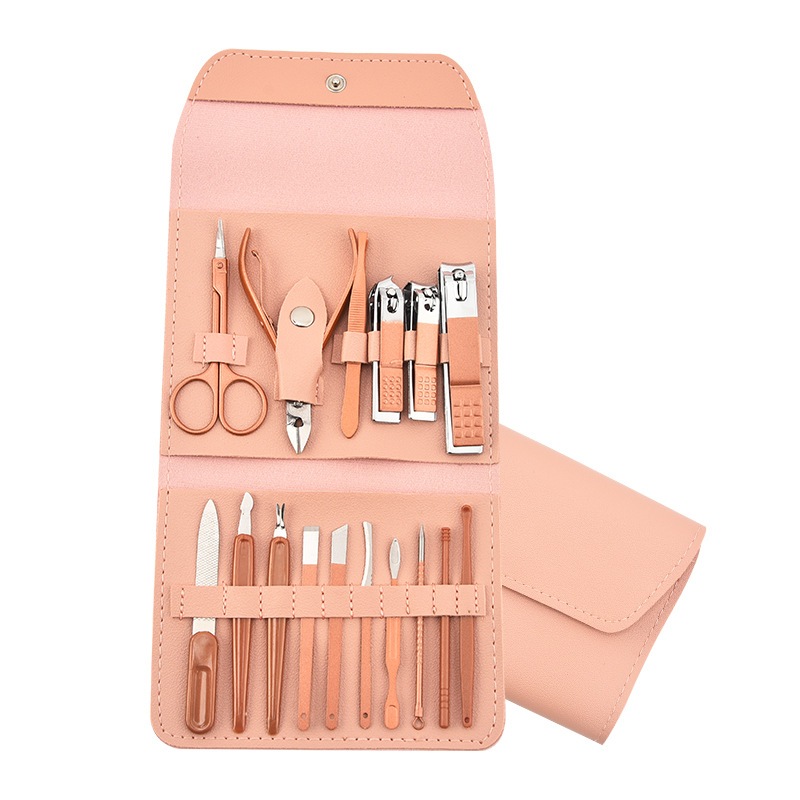 KIT 16 Pçs/Set Professional Aço Inoxidável Cutícula Nippers Cortador De Unhas Ferramentas