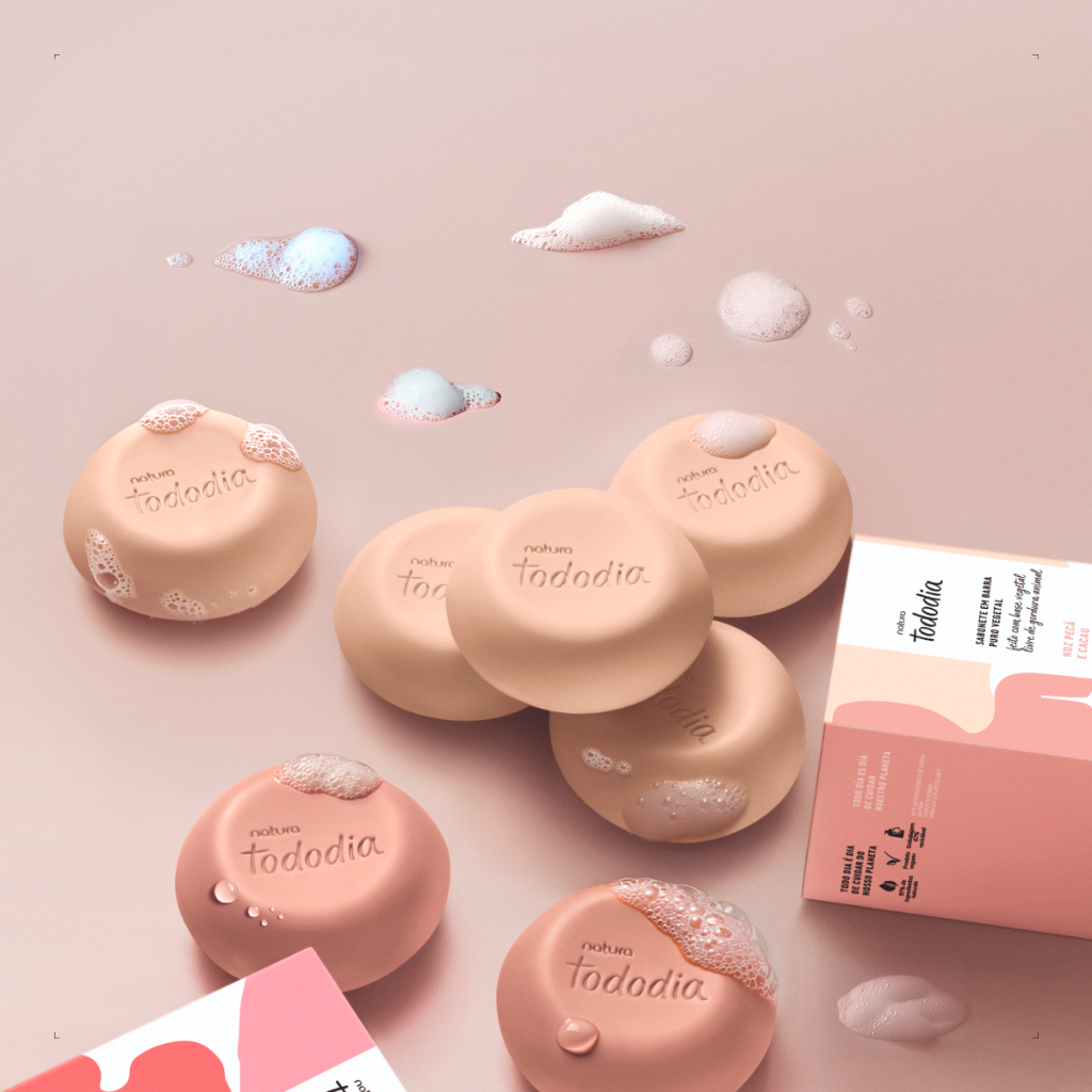 Sabonete em Barra Natura Caixa 5 Unidades Tododia Puro Vegetal