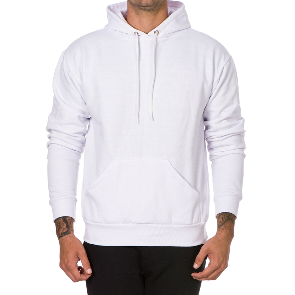 Moletom Unissex Liso Flanelado com Capuz Canguru | Blusa de Frio Quentinha e Confortável 50% Algodão Outono Inverno