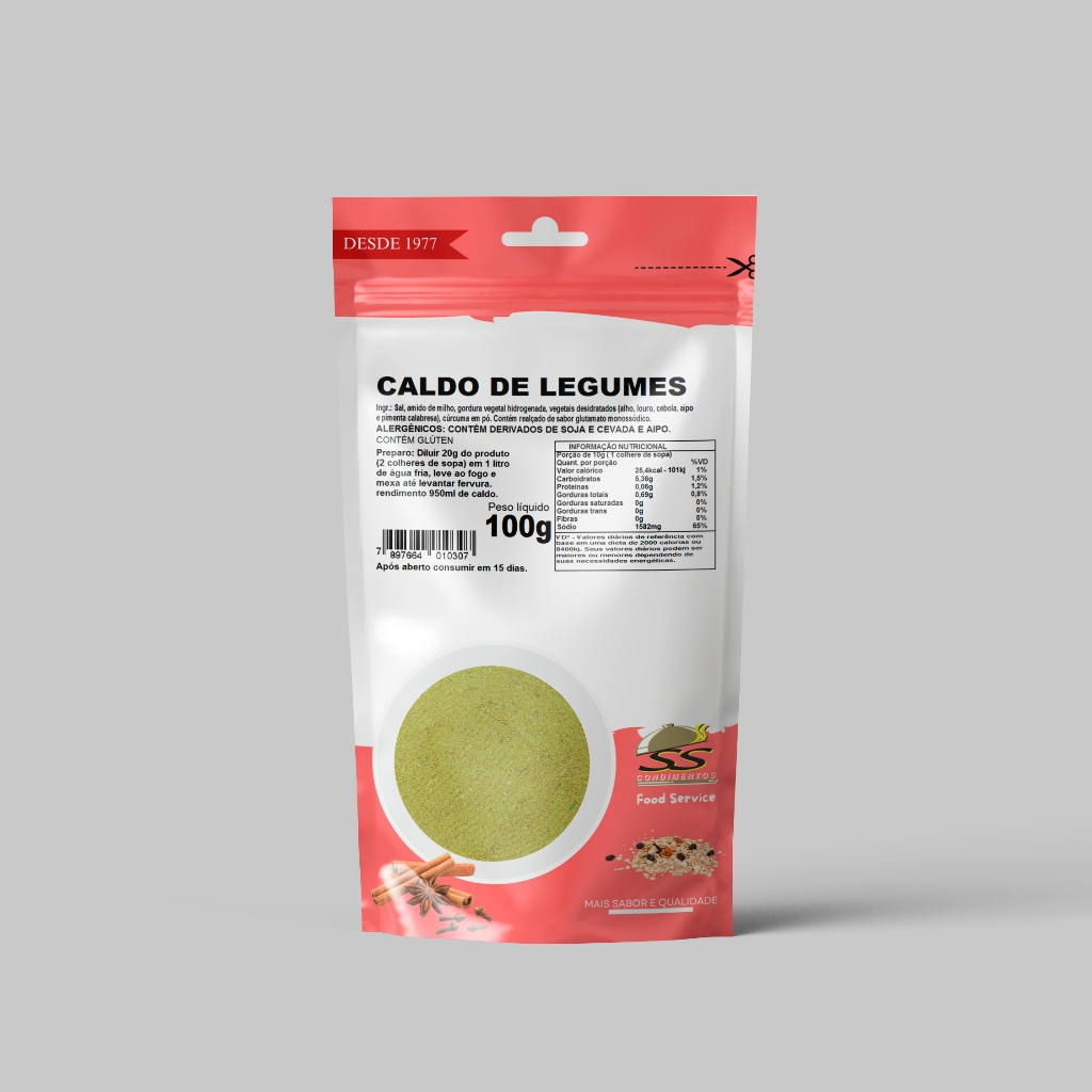 Caldo de Legumes | 100g e 500g
