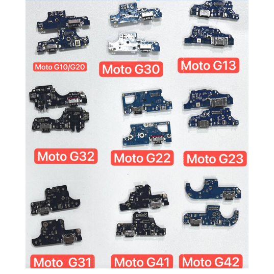 Placa De Carga Com Turbo Para Moto G10/G20 G30 G13 G32 G22 G23 G31 G41 G42