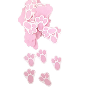 Aplique de Páscoa Patinha de Coelho de Feltro pacote c/ 50 unidades 4,5cm em Oferta na Shopee