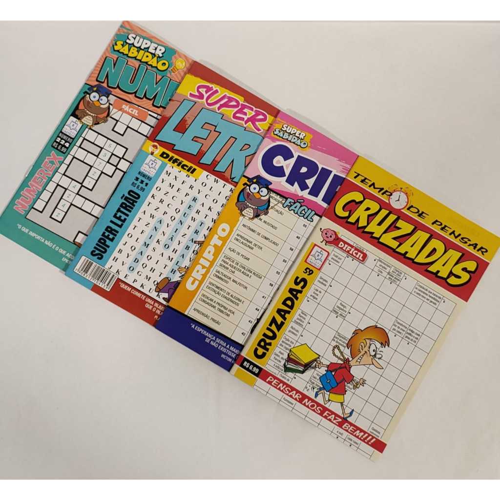 Super kit de passatempos com 80 revistas