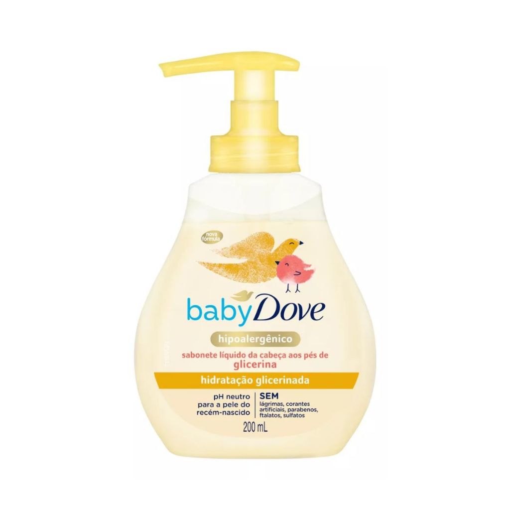 Sabonete Líquido Hidratação Glicerinada Da Cabeça Aos Pés Dove Baby Frasco 200ml em Oferta na Shopee