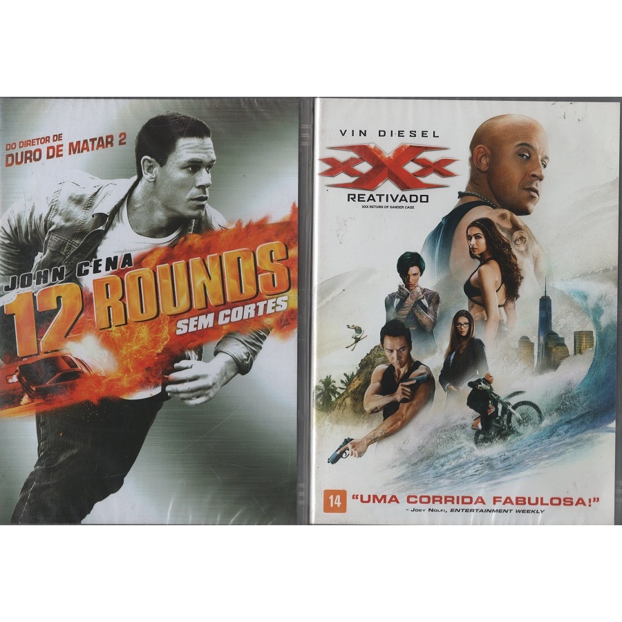 Dvd Filme Tripo Xxx Reativado E 12 Rounds Sem Cortes