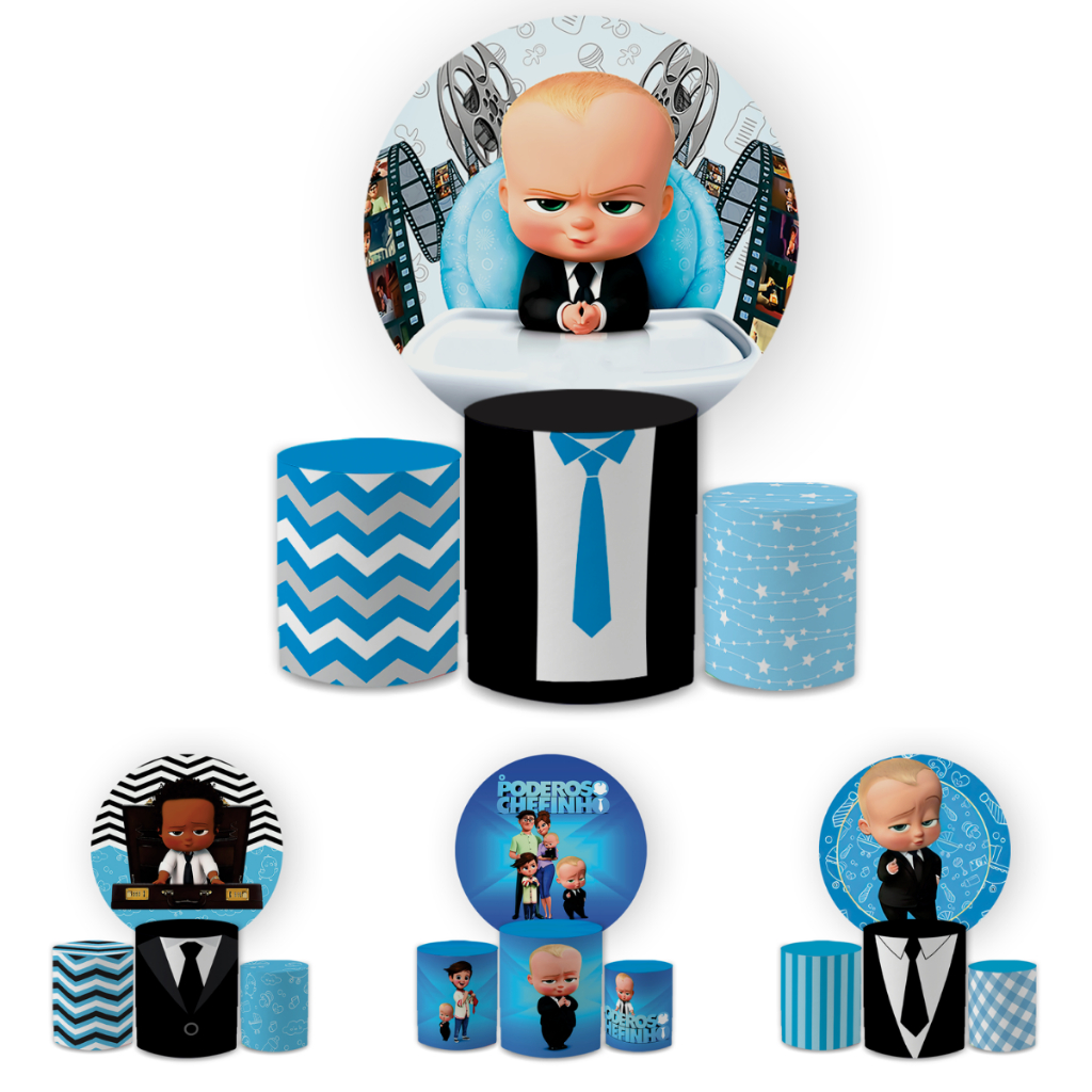 Capa Paineis de Festa Veste Fácil Redondo+ Cilindros Sublimados Malha New Tema Poderoso Chefinh Decorativo Bibi Paineis em Oferta na Shopee