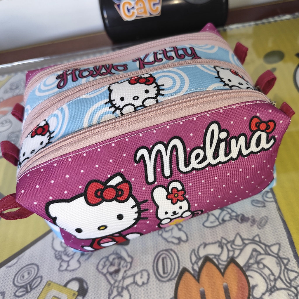 Estojo Personalizado Hello Kitty - Com Nome em Oferta na Shopee