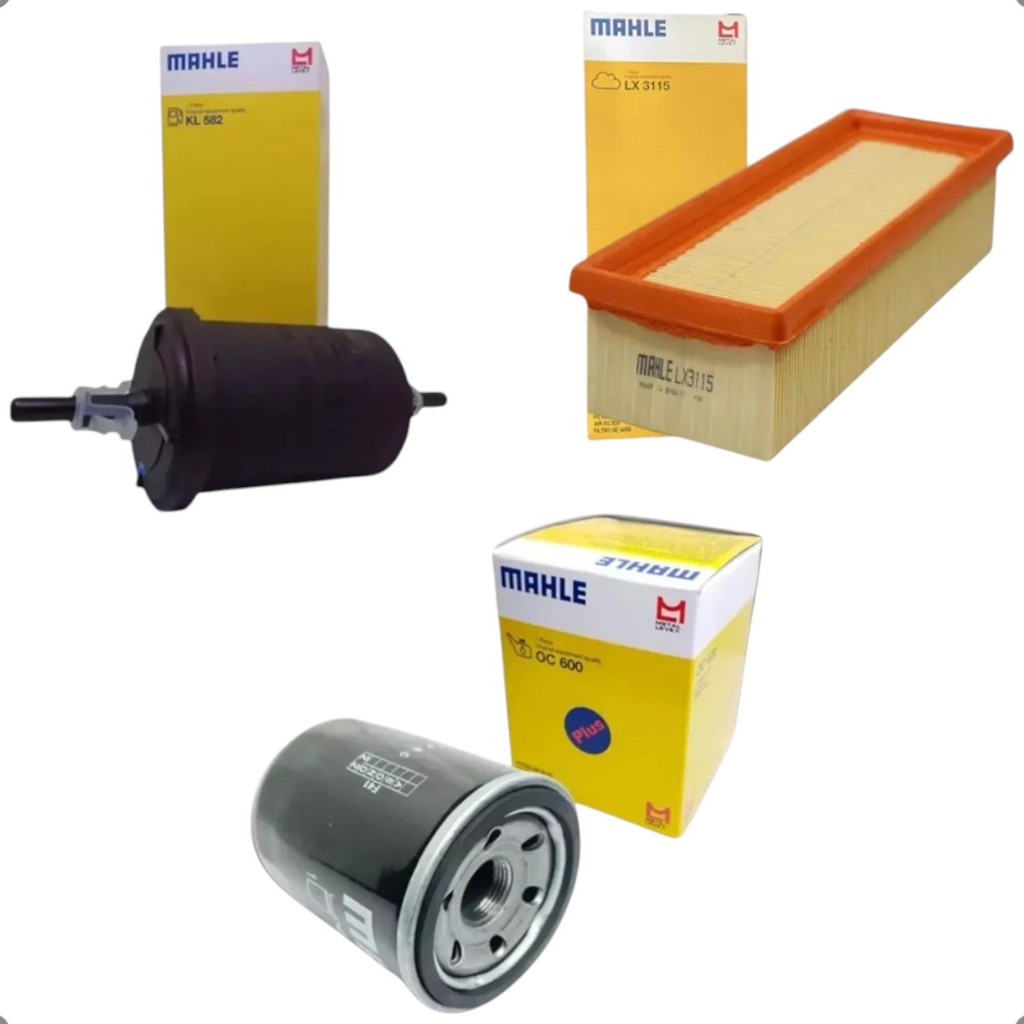Kit Filtro Ar Oleo Combustível Mahle Grand Siena Strada Palio Uno Way Vivace EVO