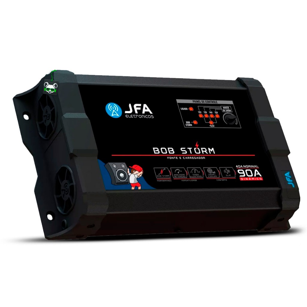 Fonte Carregador Bateria Jfa 90a Bob Storm Slim Bivolt - Audio