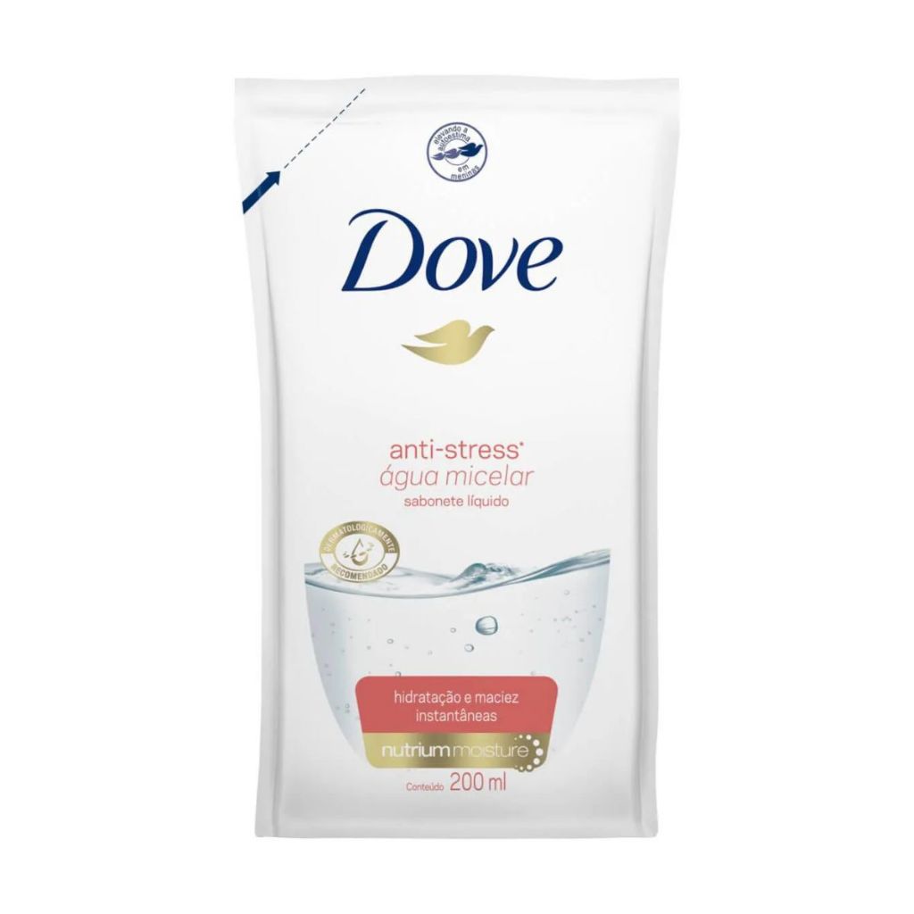 Refil Sabonete Líquido Dove Anti Stress 200ml em Oferta na Shopee