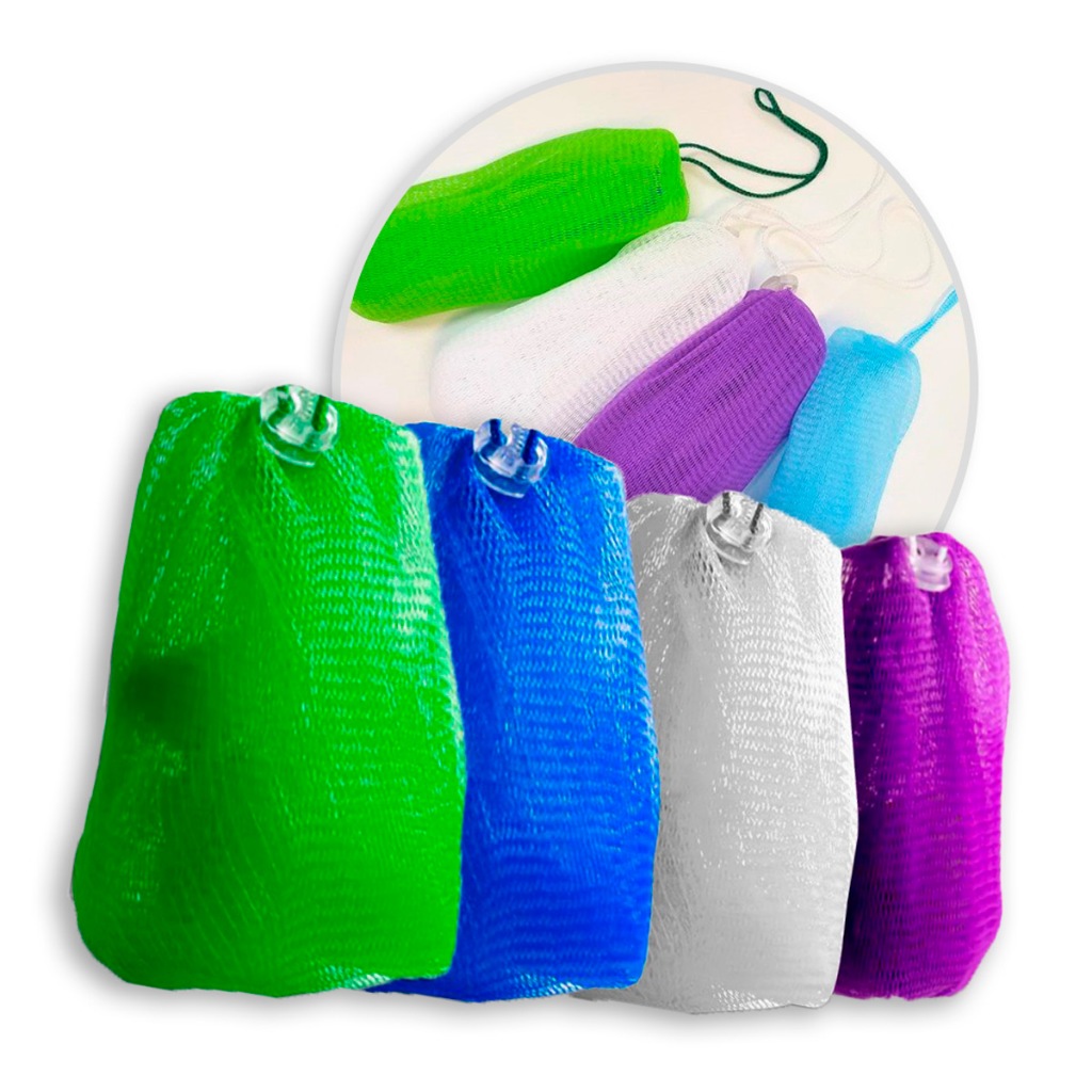 Bucha Sintética Porta-Sabonete | Esfoliante, Espumação Intensa e Zero Desperdício | Para Banho e Spa em Oferta na Shopee