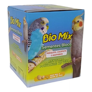 Bio Mix Periquito Calopsita Sementes Bloco - Caixa Com 20 Unidades em Oferta na Shopee