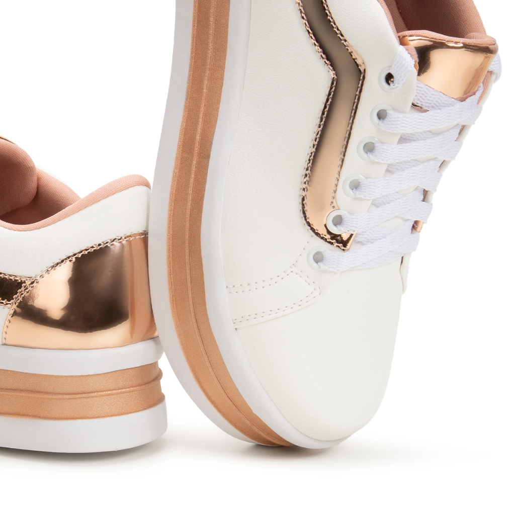 Tênis Casual Plataforma  Feminino DK Shoes Sola Alta