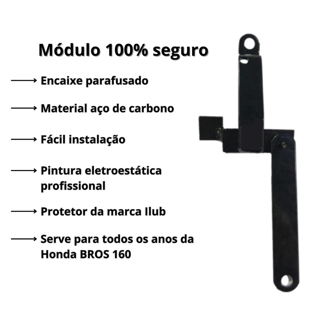 Protetor Módulo Reforçado Honda Bros 160 Antifurto Envio Imediato