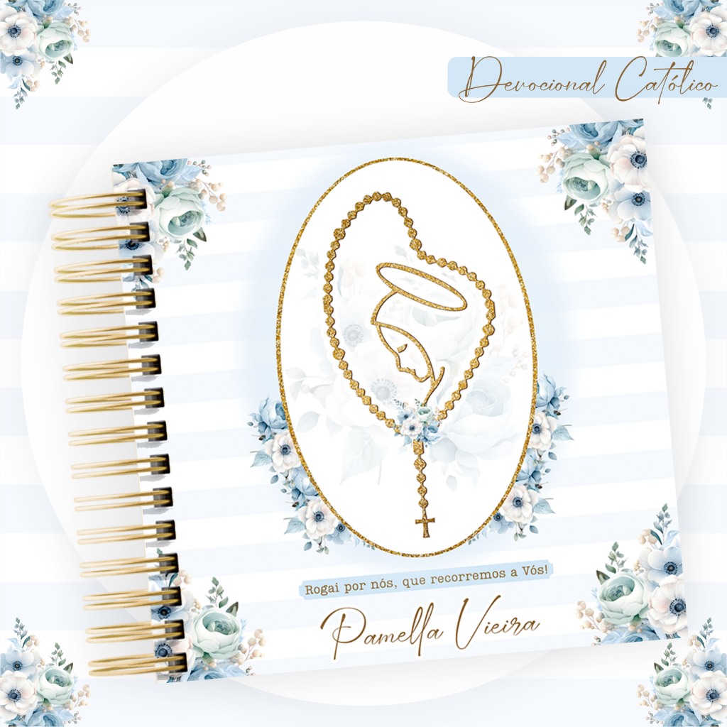 Devocional Católico personalizado com 248 páginas em Oferta na Shopee