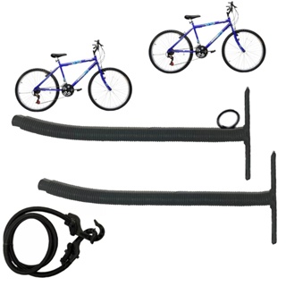 Gancho Suporte Horizontal Parede 2 Bicicletas Revestido em Oferta na Shopee