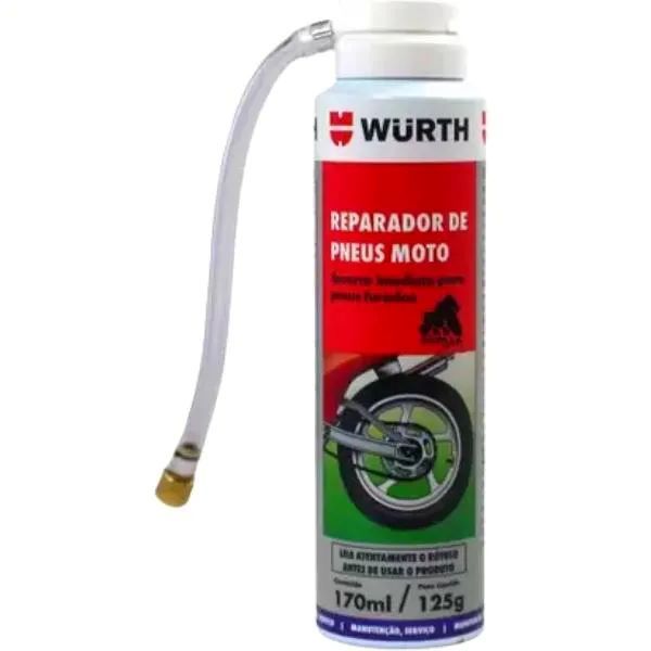 Reparador Instantâneo De Pneu Moto Veda Enche Pneu Wurth