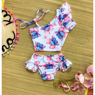 Biquini Infantil Feminino Stitch Moda Praia// Piscina em Oferta na Shopee