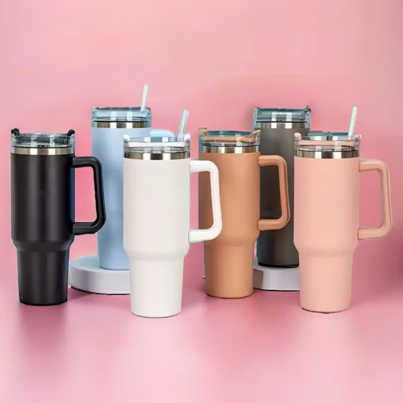 Caneca Copo Térmica Inox 1200Ml Garrafa Térmica Inoxidável com tampa canudo
