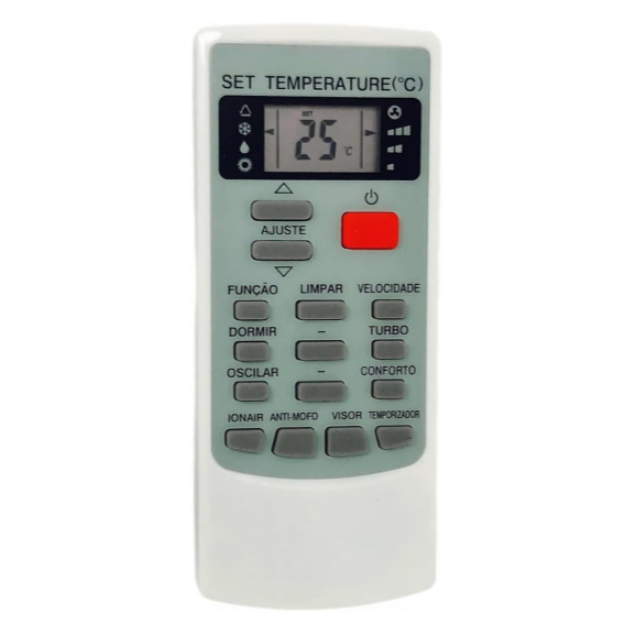 Controle Remoto Para Ar Condicionado Compatível com ELGIN ECOPLUS YKR-H/002E