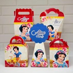 Personalizados Branca de Neve (PEGUE E MONTE) | Kit Festa Personalizadas Lembrancinhas e Mimos