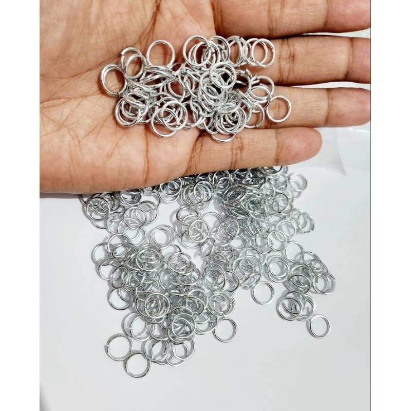 Argola de Alumínio Pacote com 20g 8mm