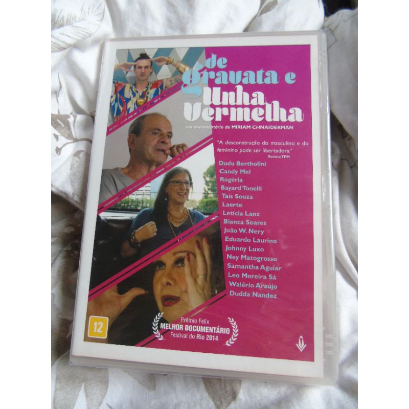 de gravata e unha vermelha DVD novo lacrado