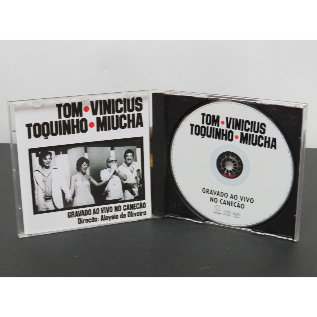 CD TOM VINÍCIUS TOQUINHO E MIUCHA - GRAVADO AO VIVO NO CANECÃO