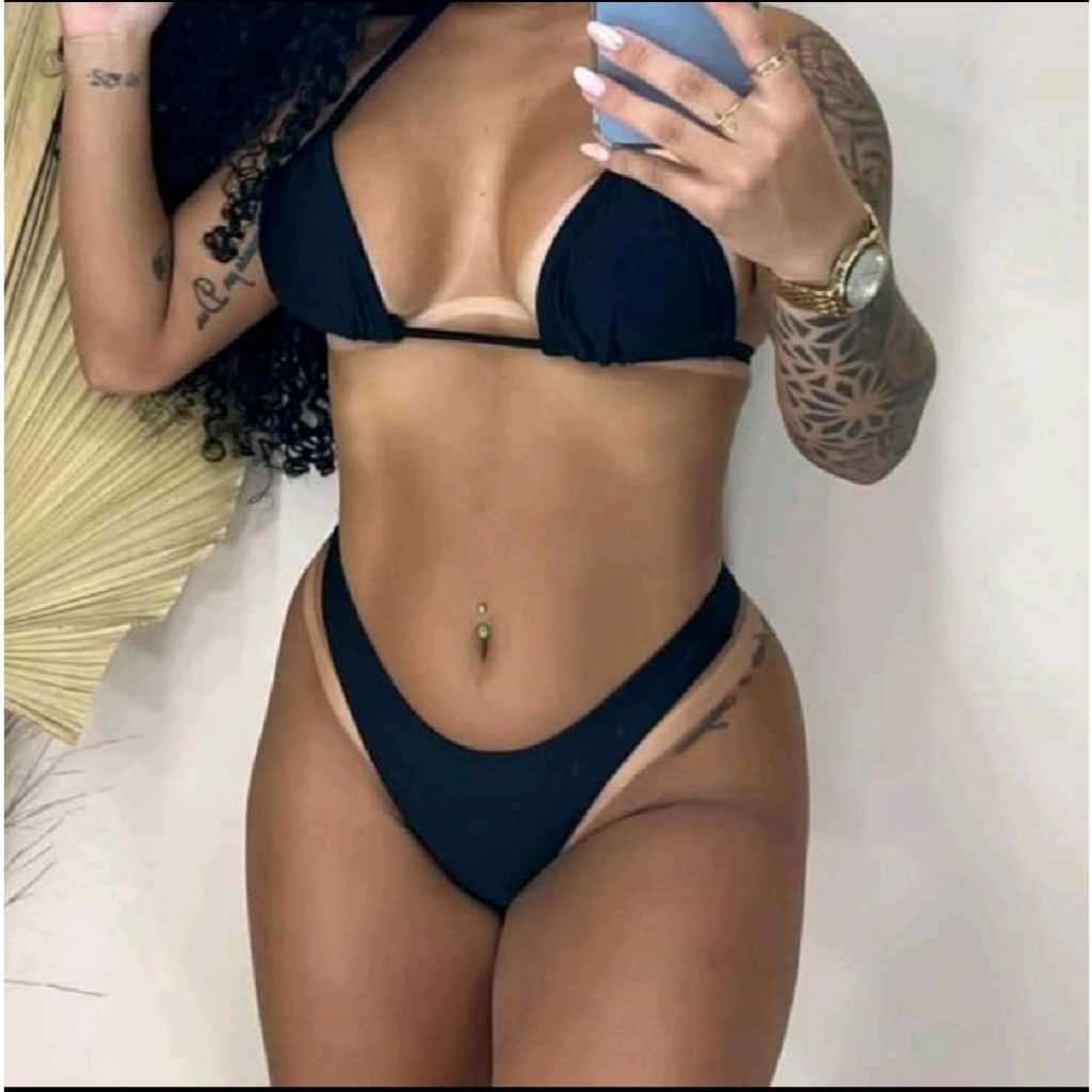 Conjunto Biquíni Asa Delta Sem Bojo Varias cores Promoção em Oferta na Shopee